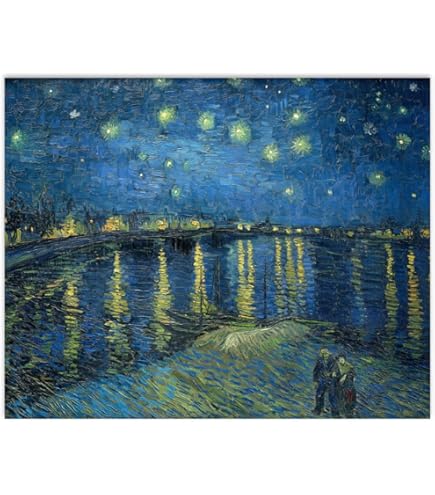 ゴッホ　星月夜 油彩画　油絵 ゴッホ 星月夜油絵
